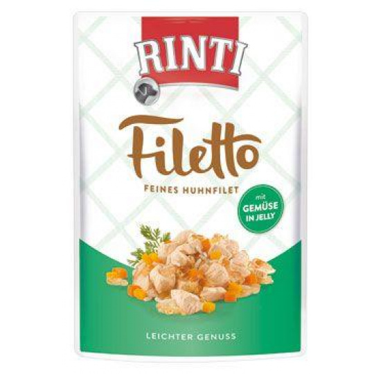 Rinti Dog Filetto kapsička kuracie+zelenina v želé 100g Rinti Dog Filetto kapsička kuracie+zelenina v želé 100g