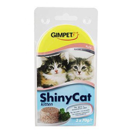 Gimpet ShinyCat Kitten konz. kurča 2x70g Gimpet ShinyCat Kitten konz. kurča 2x70g