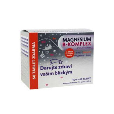 Magnesium B-KOMPLEX Glenmark 120+60tbl vánoce Magnesium B-KOMPLEX Glenmark 120+60tbl vánoce