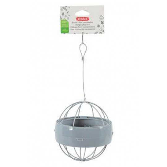 Krmítko pre hlodavce Závesná guľa sivá Zolux