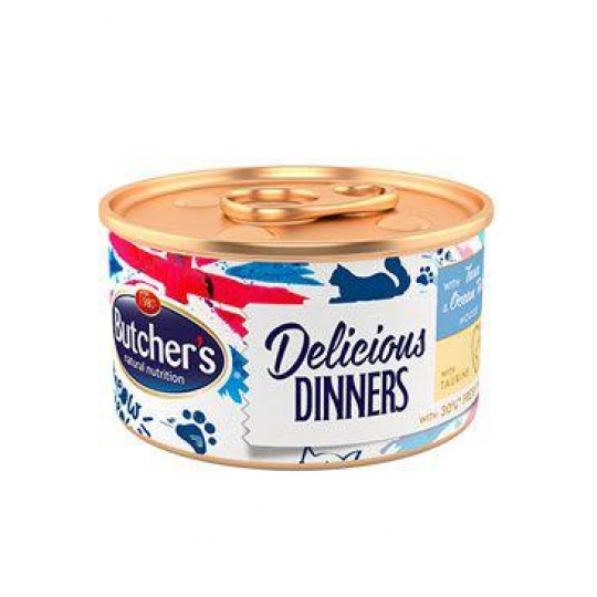 Butcher's Cat Delic.Dinners tuniak+ryby konz. 85g