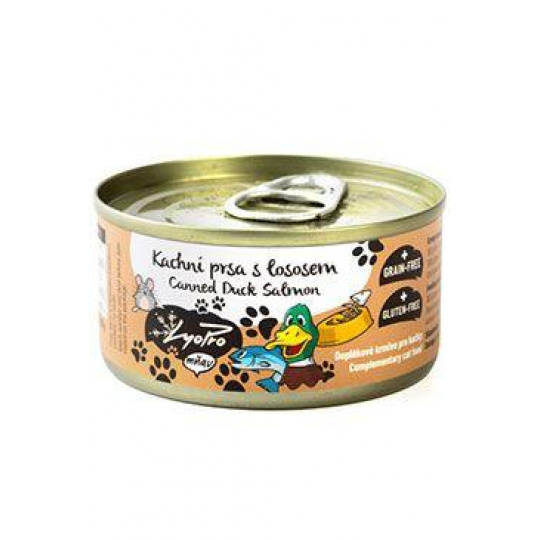 Lyopro Cat konz. Kačacie prsia s lososom 85g