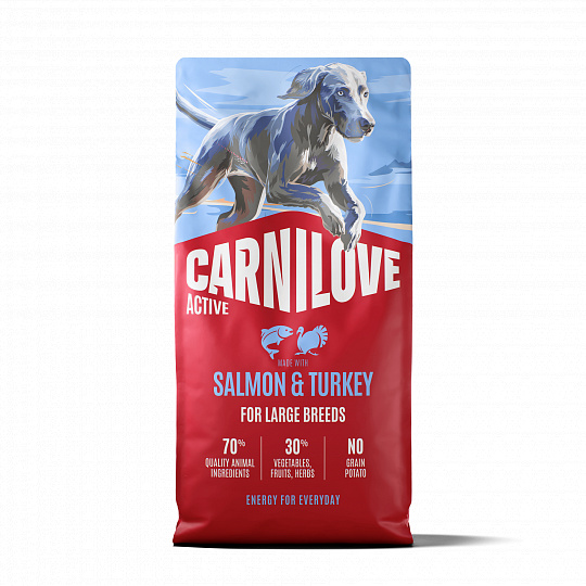 Carnilove Active Dog Salmon & Turkey for Adult Large 12 kg