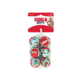 Hračka Kong Dog Holiday Airdog Lopta s pískatkom tenis, guma vulkanizovaná, bal. 6 kusov, S