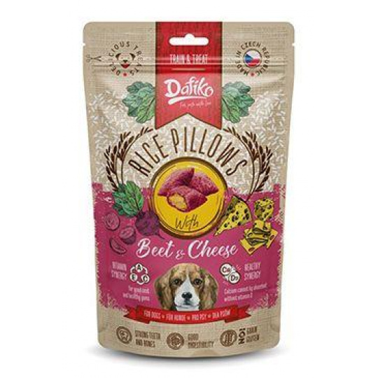 Dafiko plnené vankúšiky pre psy repa/syr 80g