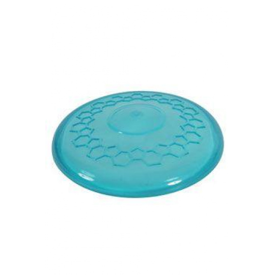 Hračka pes FRISBEE TPR POP 23cm tyrkysová Zolux