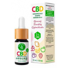 CBD kvapky s ovocnou príchuťou 5% 10ml CBD kvapky s ovocnou príchuťou 5% 10ml