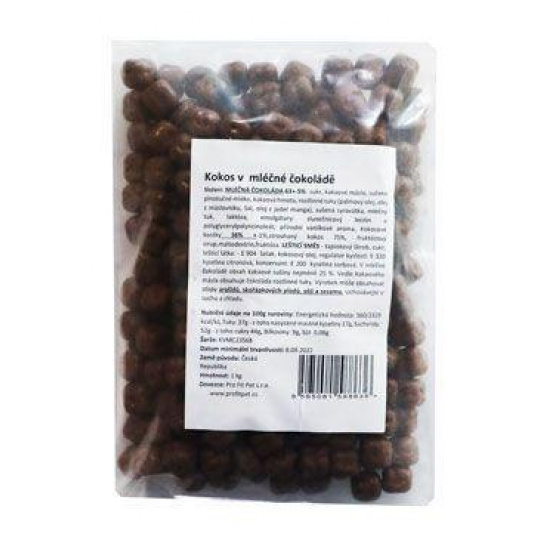 Kokosové kocky v mliečnej čokoláde 1kg Kokosové kocky v mliečnej čokoláde 1kg