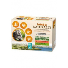 Iams Cat Senior Naturally kapsička Land&Sea in grav12x85g