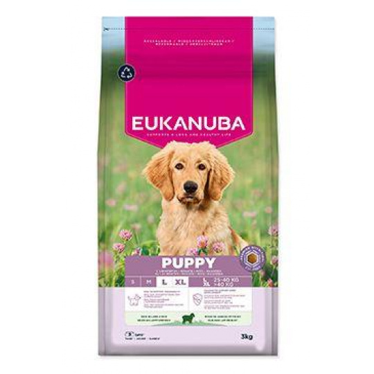 Eukanuba Dog Puppy Large bohaté na jahňacie 3kg