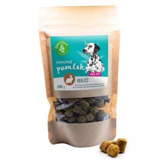 Konopné pamlsky pro psy králičí 200g