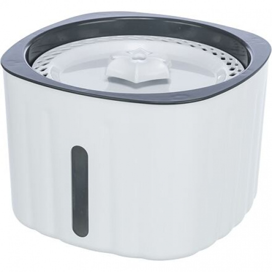 Napájadlo / fontánka FLOWER, 2 l/18,5 × 13 × 18,5 cm, plast, biela/sivá Napájadlo / fontánka FLOWER, 2 l/18,5 × 13 × 18,5 cm, plast, biela/sivá