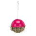 Závesná guľa na potravu napoly plastová/sieťovina 16 cm