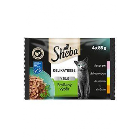 Sheba kapsička Delikatesse mix výber 4x85g Sheba kapsička Delikatesse mix výber 4x85g