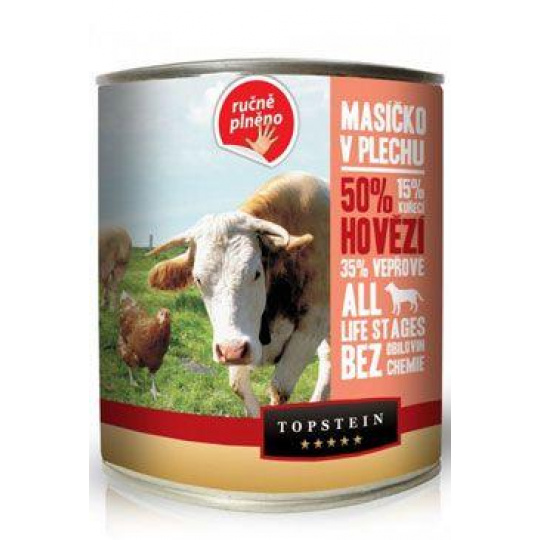 Topstein Mäso v plechu - hovädzie 800g