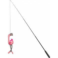 Teleskopický hrací prut s plameňákem, 42 - 106 cm, sklolaminát