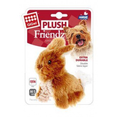 Hračka pes GiGwi Plush Friendz králíček hnědy plyš