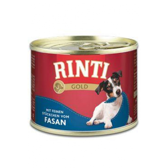 Rinti Dog Gold konzerva bažant 185g