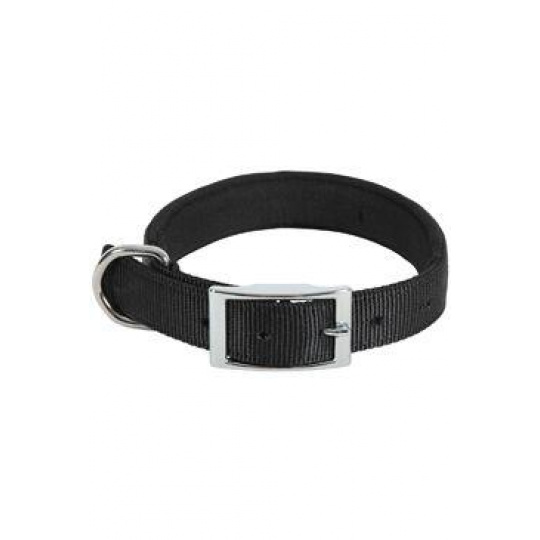 Obojok pes SOFT nylon 25mm/65cm čierna Zolux