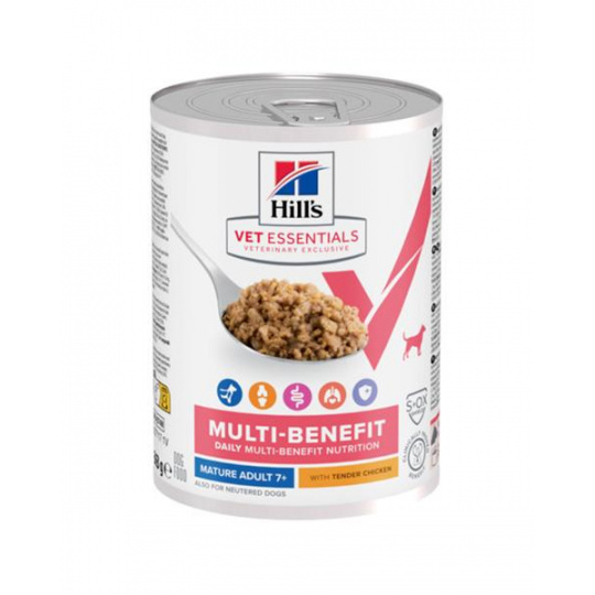 HILLS VE Canine Multi benefit Senior health Chicken konzerva 363 g HILLS VE Canine Multi benefit Senior health Chicken konzerva 363 g