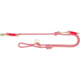 Soft Rope predlžovacie okrúhle tkané vodítko, červená/krémová