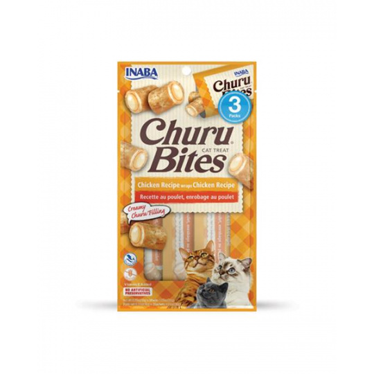 Churu Cat Bites Chicken wraps Chicken Recipe 3x10g