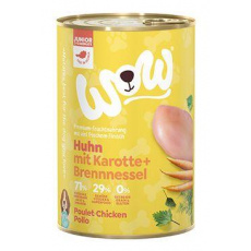 WOW Dog konz. Junior kuracie s mrkvou 400g