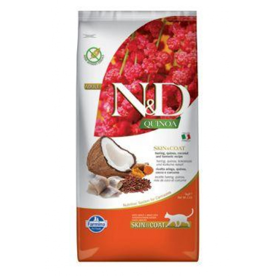 N&D Quinoa CAT Skin & Coat Herring & Coconut 5kg