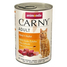 Animonda konz. kočka CARNY Adult hovězí/kuřecí 400g