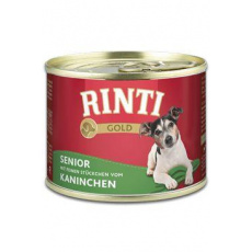 Rinti Dog Gold Senior konzerva králík 185g