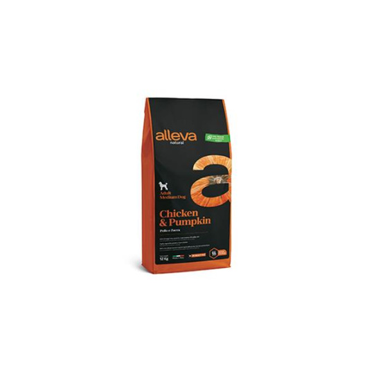 Alleva NATURAL dog adult medium kuracie & tekvica 2 kg