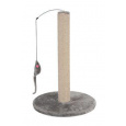 Škrabadlo stĺpik s hračkou sivá 63cm Zolux