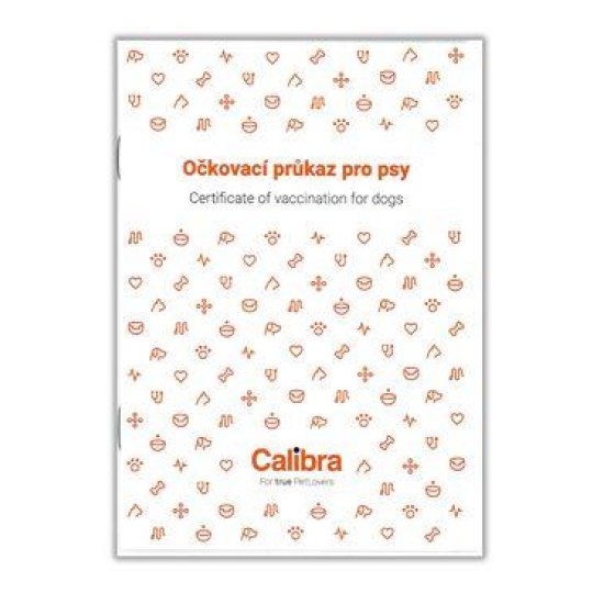 Očkovací průkaz pes Calibra 1ks
