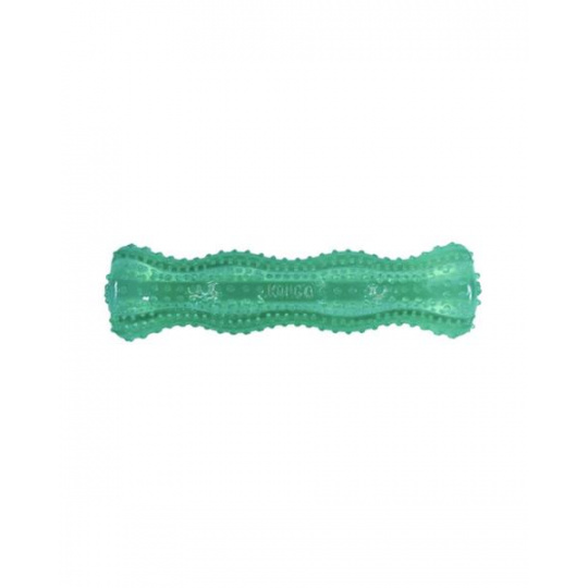 Hračka Kong Dog Squeezz Dental Tyč, plniaca, modro-zelená, guma termoplastická, M