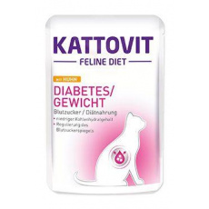 Kattovit Cat Diabetes/Gewicht kuracie vrecko 85g