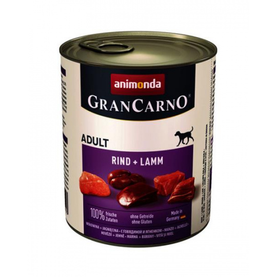 Animonda pes GRANCARNO konz. Adult hovädzie/jahňacie 800g