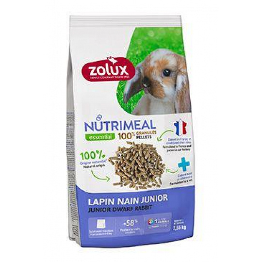 Krmivo pro králíky Junior NUTRIMEAL 2,55kg Zolux Krmivo pro králíky Junior NUTRIMEAL 2,55kg Zolux