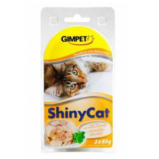 Gimpet ShinyCat konz. tuniak&kuracie 2x70g Gimpet ShinyCat konz. tuniak&kuracie 2x70g