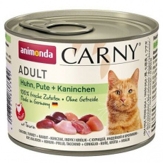 ANIMONDA konzerva CARNY Adult - kuracie, morčacie + králičie 200g
