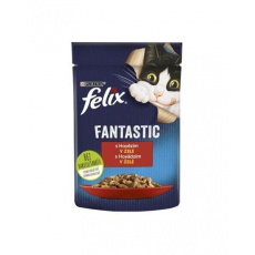 Nestlé FELIX Fantastic cat hovädzie želé kapsička 26x85 g Nestlé FELIX Fantastic cat hovädzie želé kapsička 26x85 g