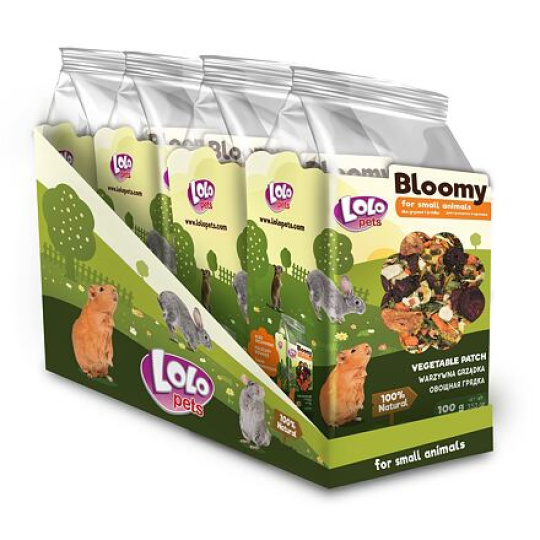 LOLOPets BLOOMY zeleninové chipsy pro hlodavce 100 g