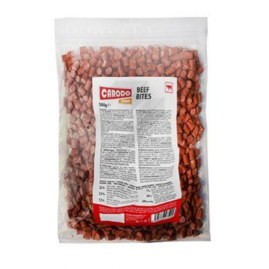 CARODO Dog poch. Hovězí kousky 500g CARODO Dog poch. Hovězí kousky 500g
