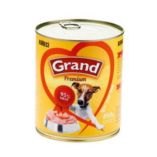 GRAND konz. pes drůbeží 850g