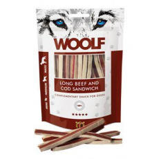 WOOLF Classic pôch. Long Beef and Cod Sandwich 100g