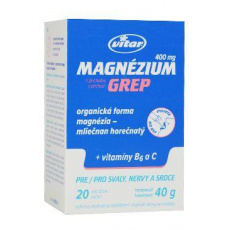 Magnézium 400mg+vit.B6+vit.C grep Vitar 20x2g