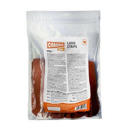 CARODO Dog poch. Jehněčí proužky 500g CARODO Dog poch. Jehněčí proužky 500g