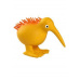 Hračka pes WHISTLE latex, pískacia, oranžová 8,5cm Kiwi
