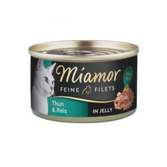 Miamor Cat Filet konzerva tuniak+ryža v želé 100g