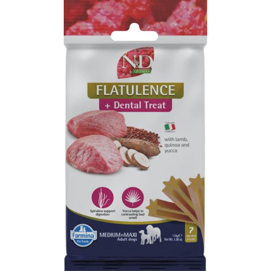 Pamlsok Farmina Quinoa Dog Flatulence medium & maxi 110g