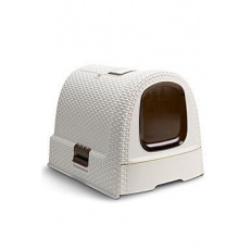 Curver WC mačka kryté domček Rattan 39x39x51cm mocha Curver WC mačka kryté domček Rattan 39x39x51cm mocha